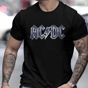 Classic ACDC Lighnight Bolt Metal Music Fan Tee